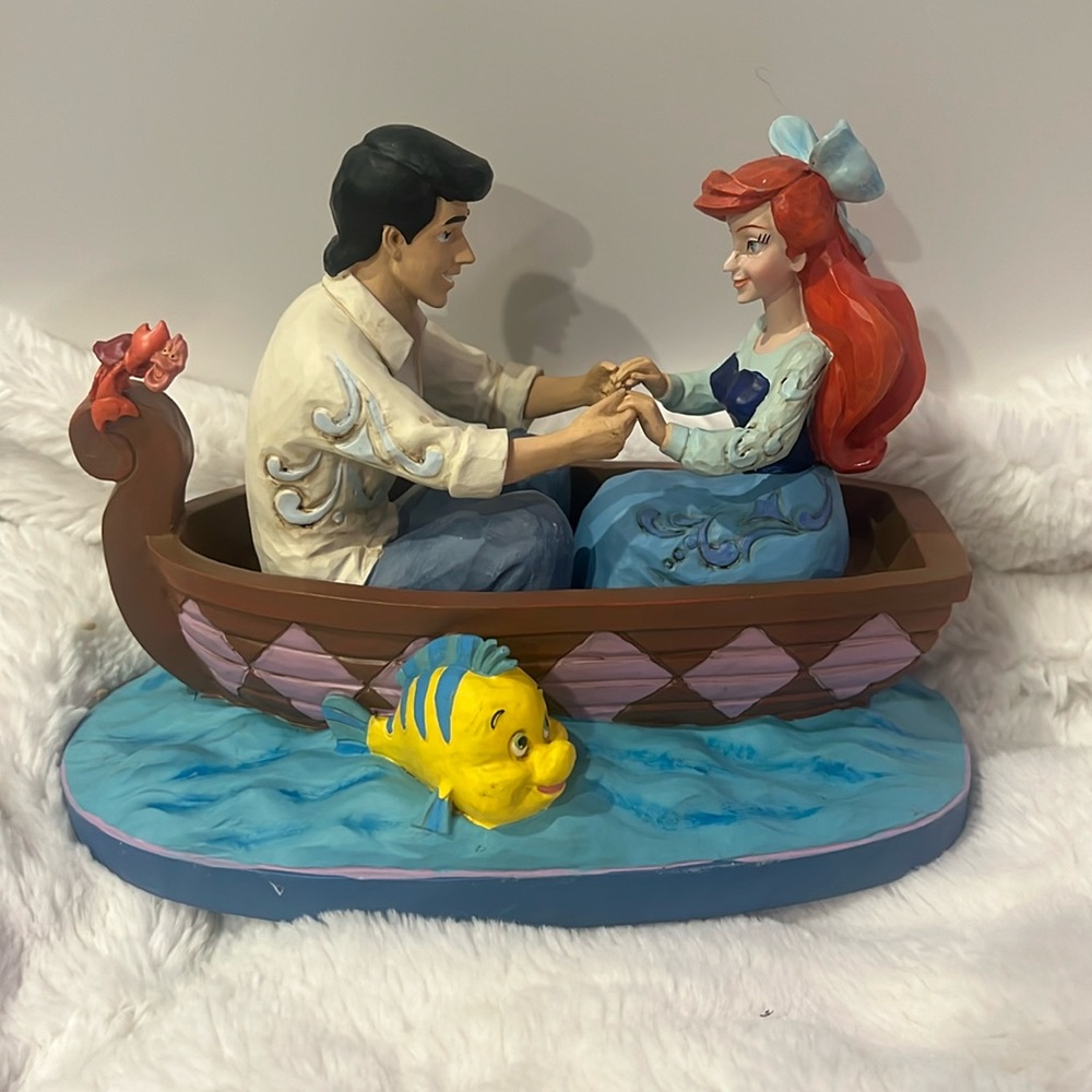 Jim shore little mermaid and Eric figurine